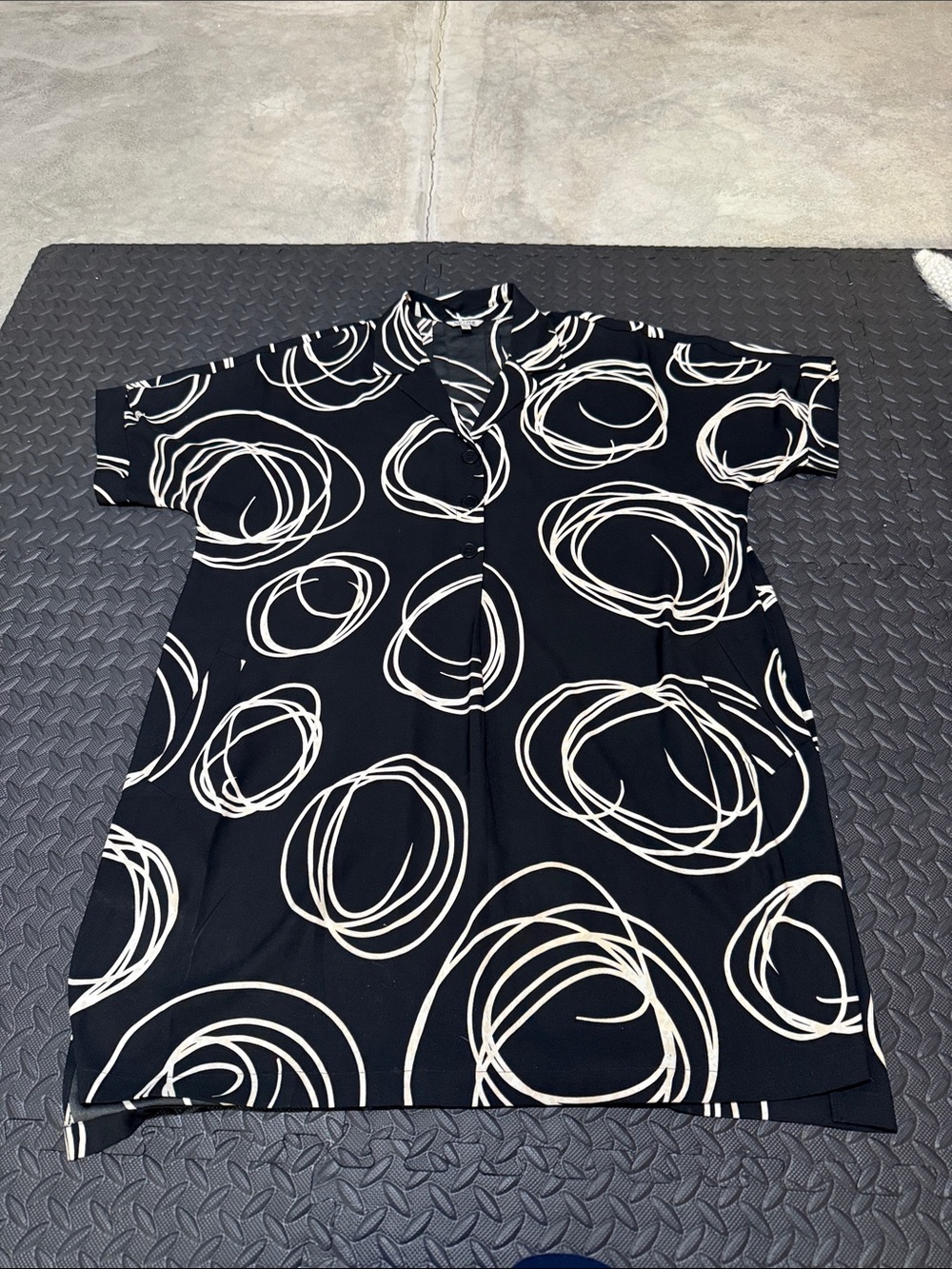 Nic+Zoe Billow Abstract Print Shift Dress Womens XXL